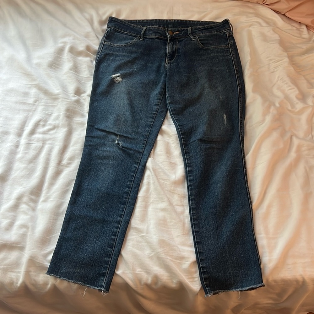 Skinny low waist denim jeans